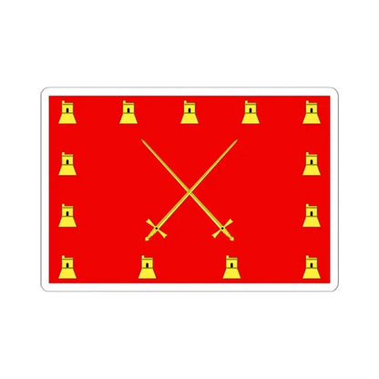 Flag of Pembroke Malta - STICKER Vinyl Kiss-Cut Decal 6 Inch White - The Sticker Space