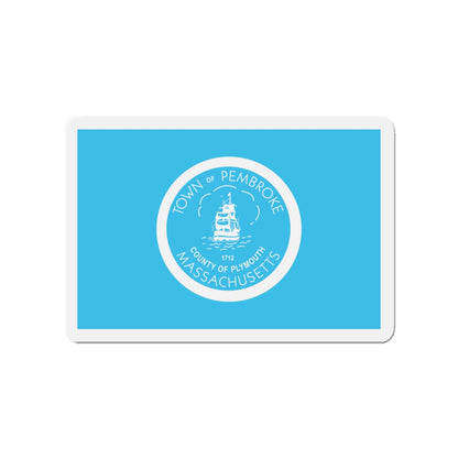 Flag of Pembroke Massachusetts - Die-Cut Magnet-3" x 3"-The Sticker Space