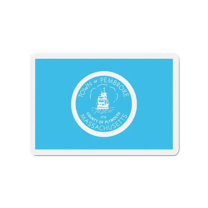 Flag of Pembroke Massachusetts - Refrigerator Magnet 3 Inch - The Sticker Space