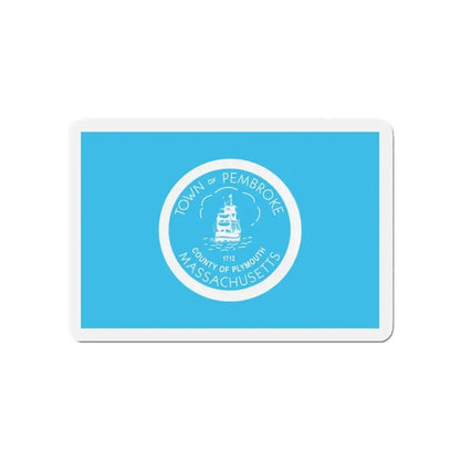 Flag of Pembroke Massachusetts - Refrigerator Magnet 4 Inch - The Sticker Space