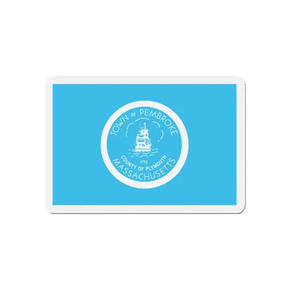 Flag of Pembroke Massachusetts - Refrigerator Magnet 5 Inch - The Sticker Space