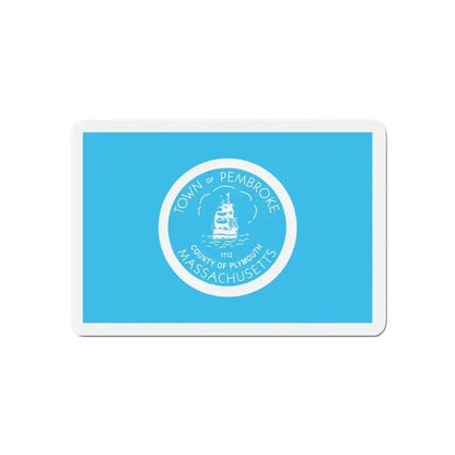 Flag of Pembroke Massachusetts - Refrigerator Magnet - The Sticker Space