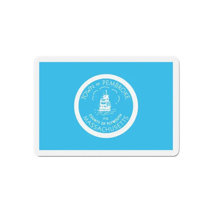 Flag of Pembroke Massachusetts - Refrigerator Magnet - The Sticker Space