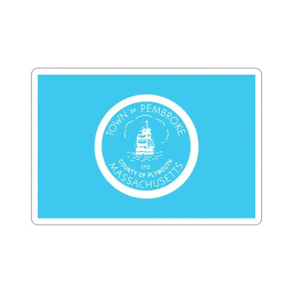 Flag of Pembroke Massachusetts USA STICKER Vinyl Die-Cut Decal 2 Inch - The Sticker Space