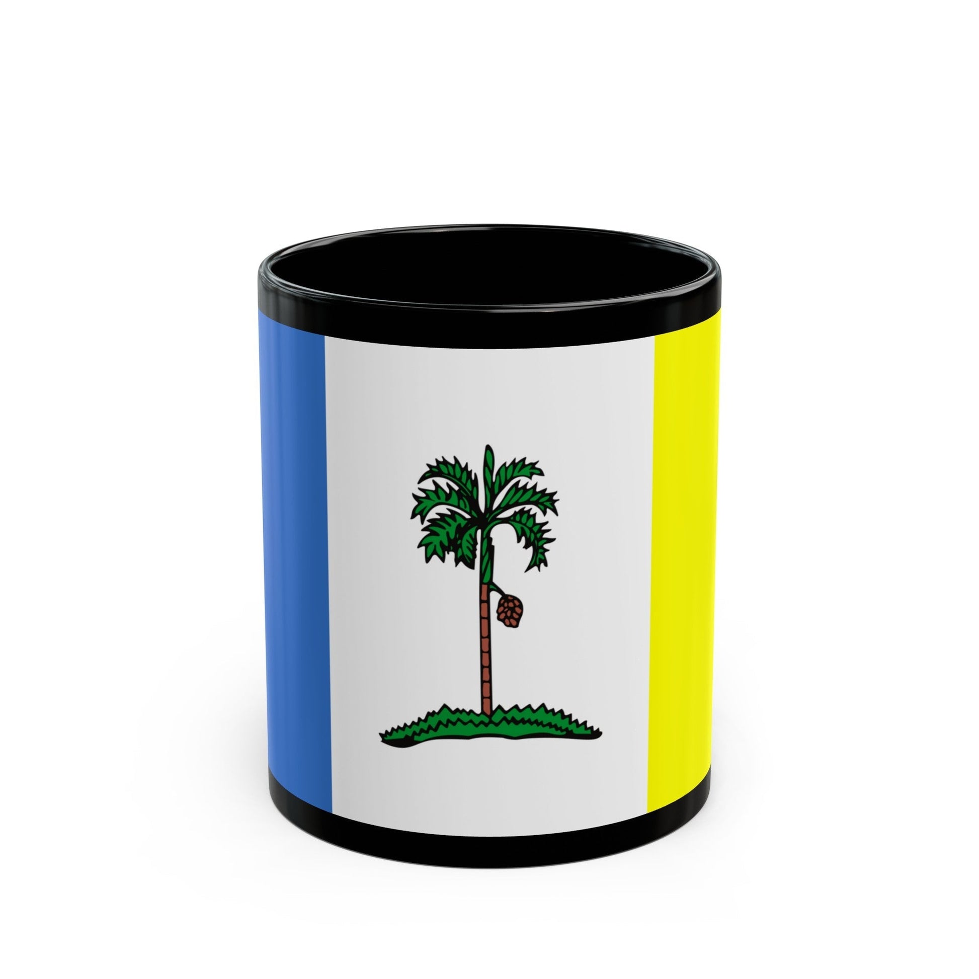 Flag of Penang Malaysia - Black Coffee Mug-11oz-The Sticker Space