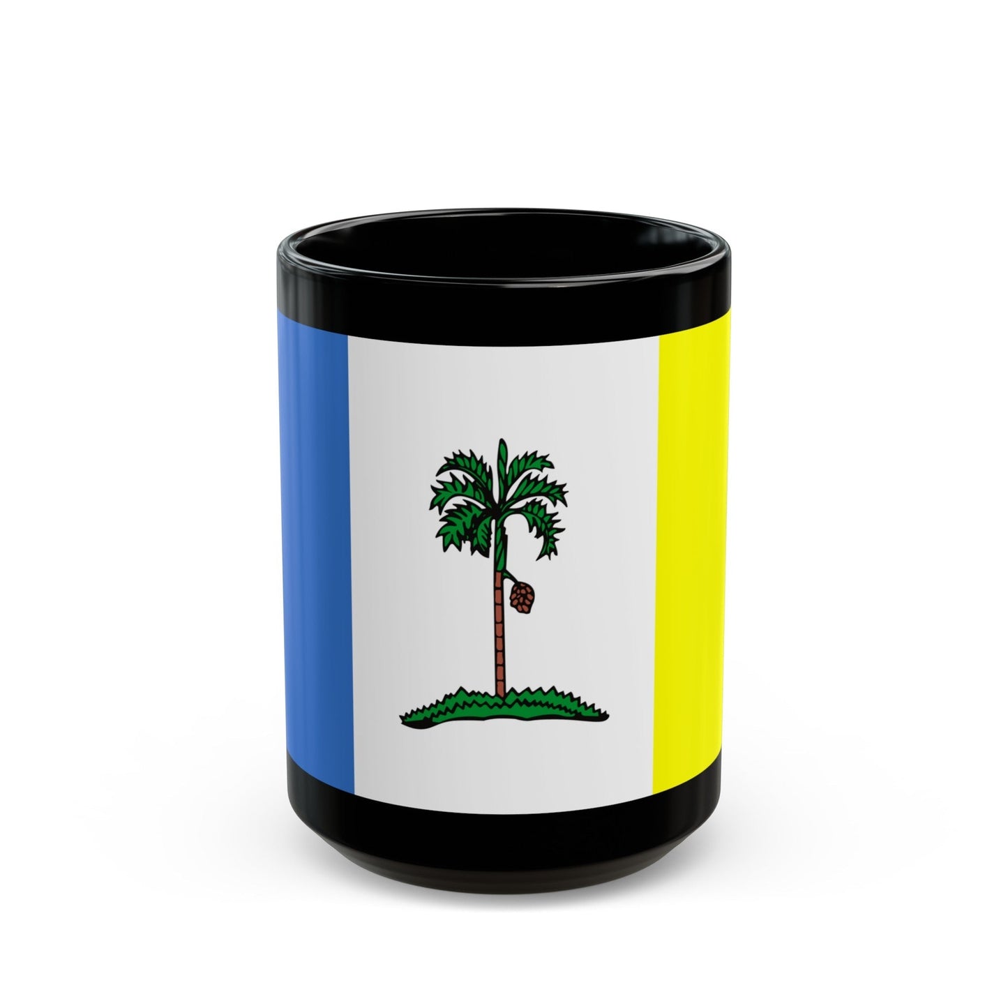 Flag of Penang Malaysia - Black Coffee Mug-15oz-The Sticker Space