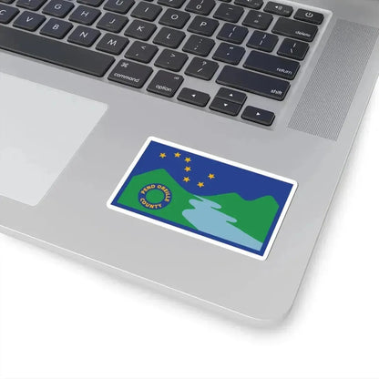 Flag of Pend Oreille County Washington (United States) STICKER Vinyl Kiss-Cut Decal - The Sticker Space