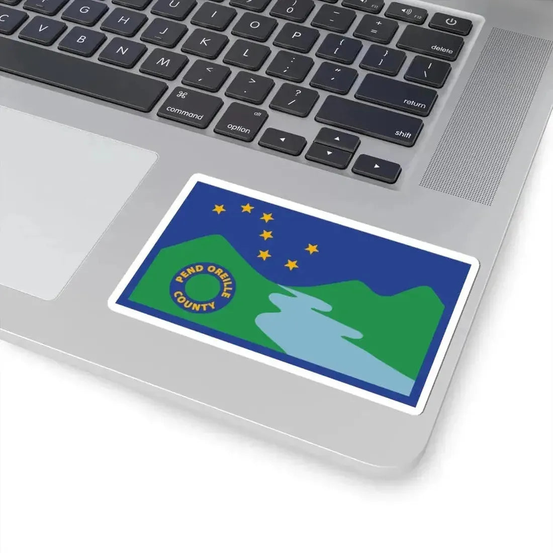 Flag of Pend Oreille County Washington (United States) STICKER Vinyl Kiss-Cut Decal - The Sticker Space