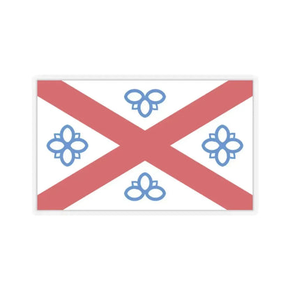 Flag of Penrith UK - STICKER Vinyl Kiss-Cut Decal 2 Inch Transparent - The Sticker Space