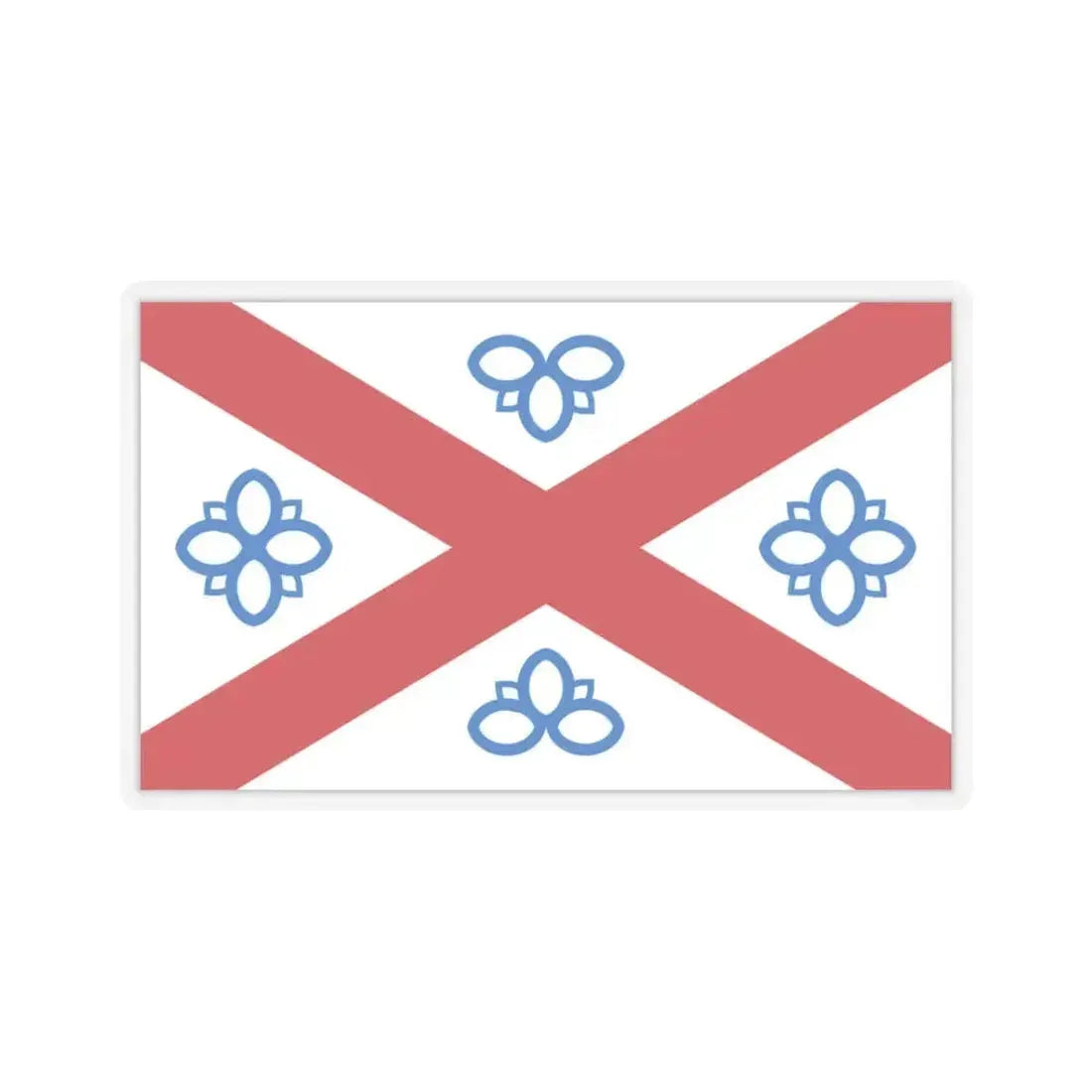 Flag of Penrith UK - STICKER Vinyl Kiss-Cut Decal 3 Inch Transparent - The Sticker Space