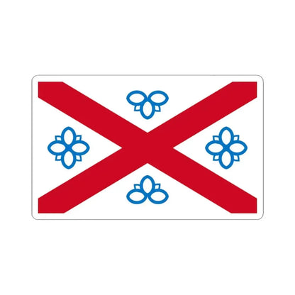 Flag of Penrith UK - STICKER Vinyl Kiss-Cut Decal 3 Inch White - The Sticker Space