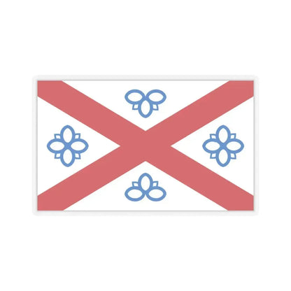 Flag of Penrith UK - STICKER Vinyl Kiss-Cut Decal 4 Inch Transparent - The Sticker Space