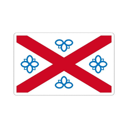 Flag of Penrith UK - STICKER Vinyl Kiss-Cut Decal 4 Inch White - The Sticker Space