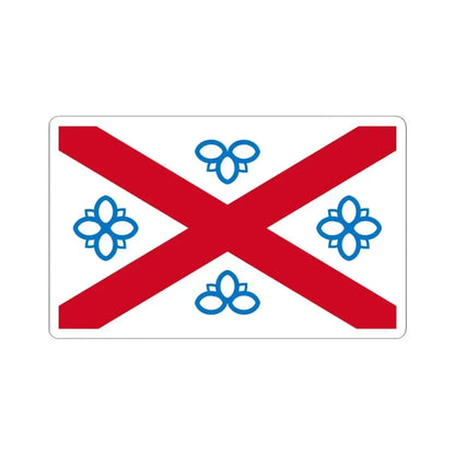 Flag of Penrith UK - STICKER Vinyl Kiss-Cut Decal 6 Inch White - The Sticker Space