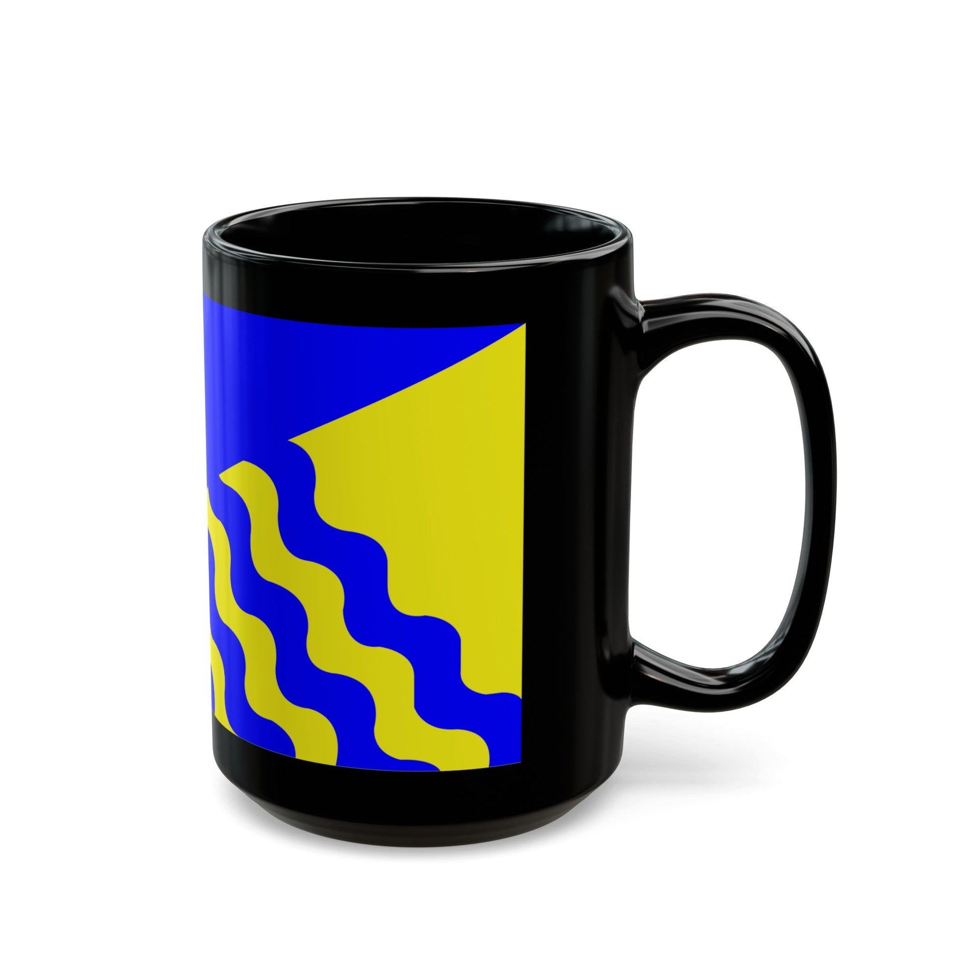 Flag of Penticton BC Canada - Black Coffee Mug-The Sticker Space