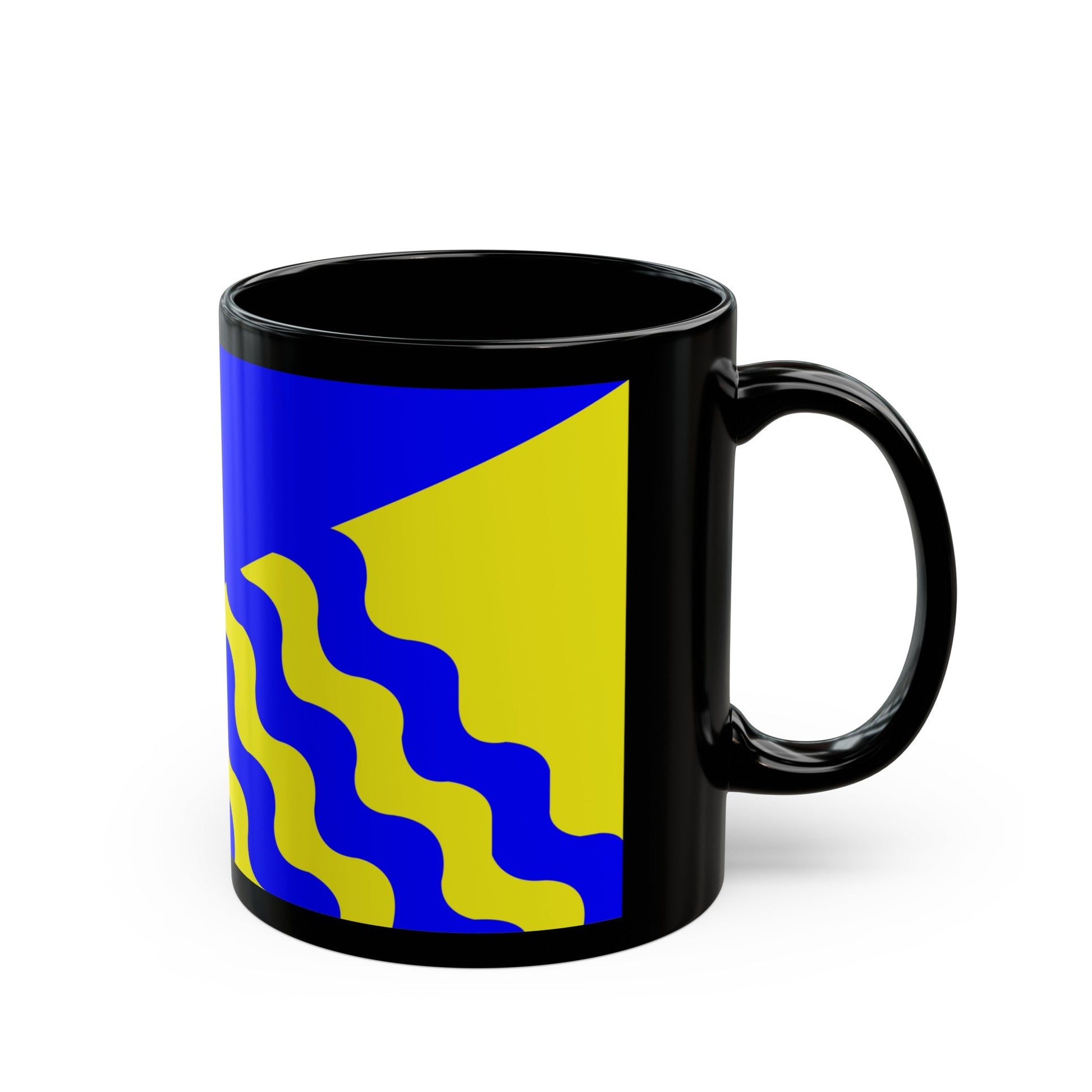 Flag of Penticton BC Canada - Black Coffee Mug-The Sticker Space