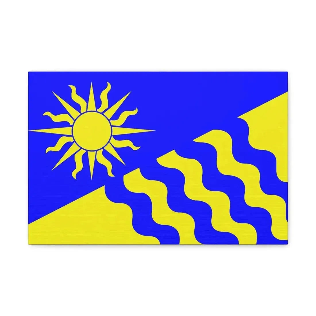 Flag of Penticton BC Canada - Canvas Wall Art 18″ x 12″ 1.25" - The Sticker Space