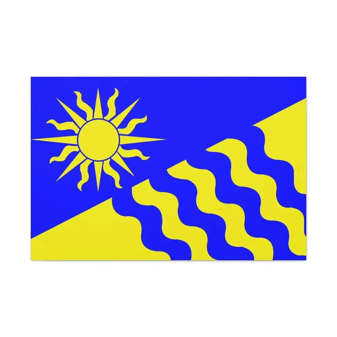 Flag of Penticton BC Canada - Canvas Wall Art 36" x 24" 1.25" - The Sticker Space