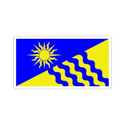 Flag of Penticton BC Canada - STICKER Vinyl Kiss-Cut Decal 6 Inch White - The Sticker Space