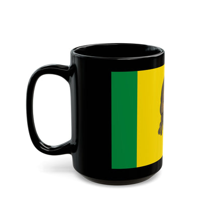 Flag of Penza Oblast Russia - Black Coffee Mug-The Sticker Space