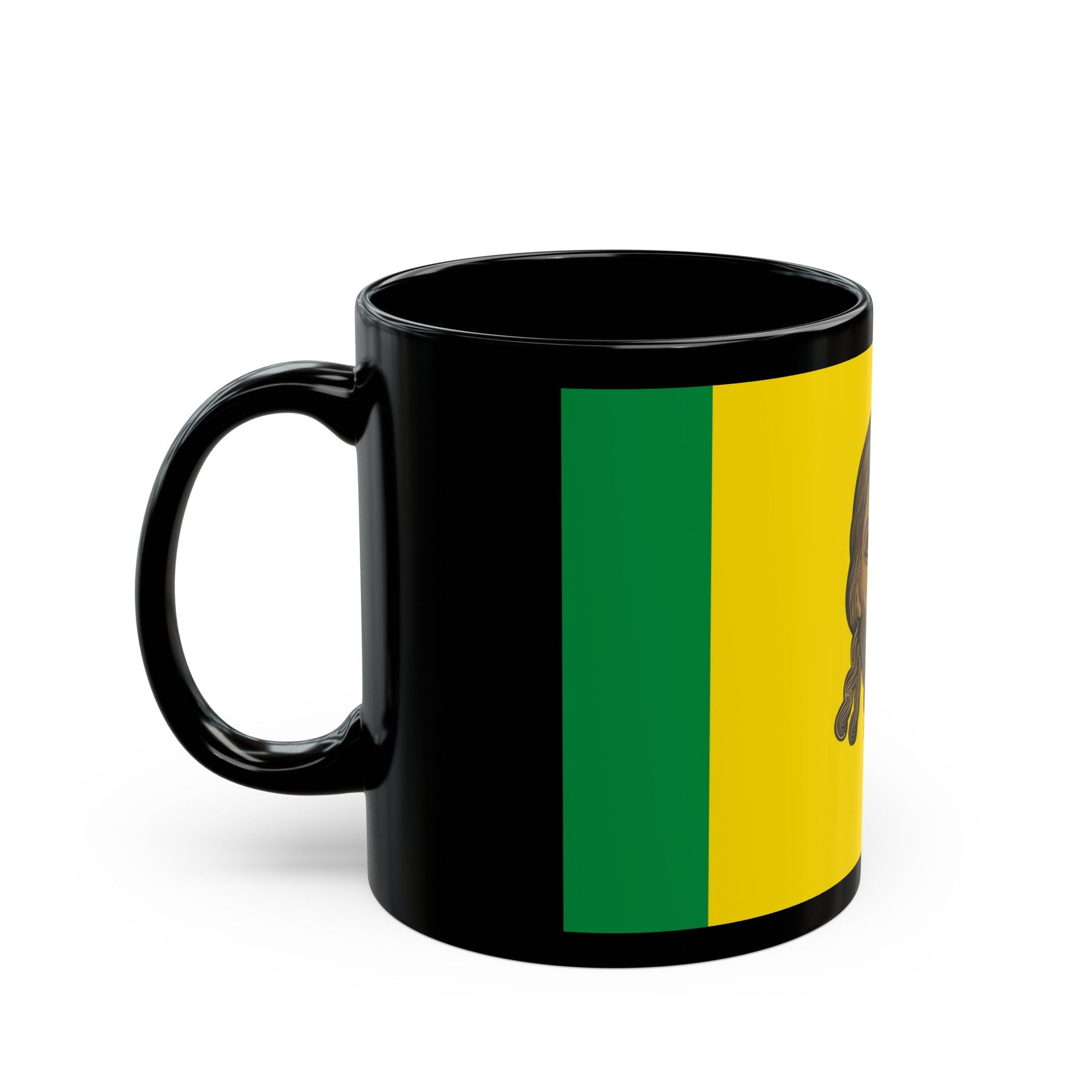 Flag of Penza Oblast Russia - Black Coffee Mug-The Sticker Space