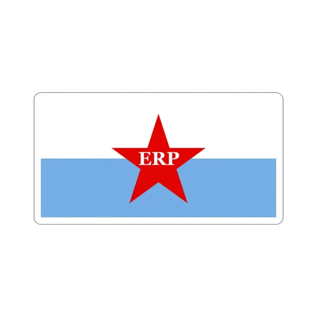 Flag of People's Revolutionary Army ERP STICKER Vinyl Die-Cut Decal 2 Inch - The Sticker Space