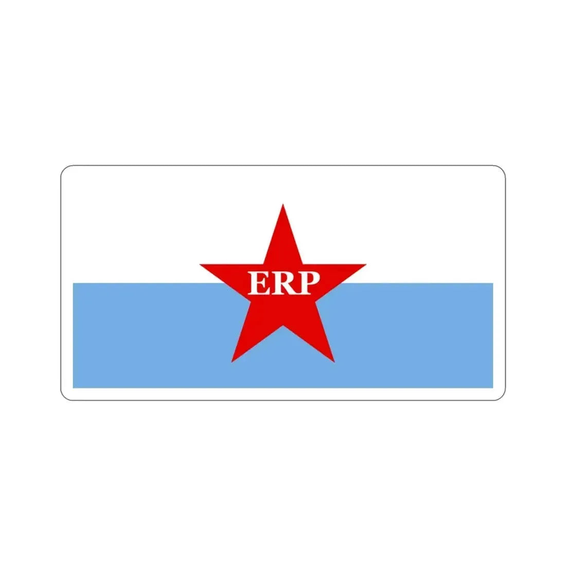 Flag of People's Revolutionary Army ERP STICKER Vinyl Die-Cut Decal 3 Inch - The Sticker Space