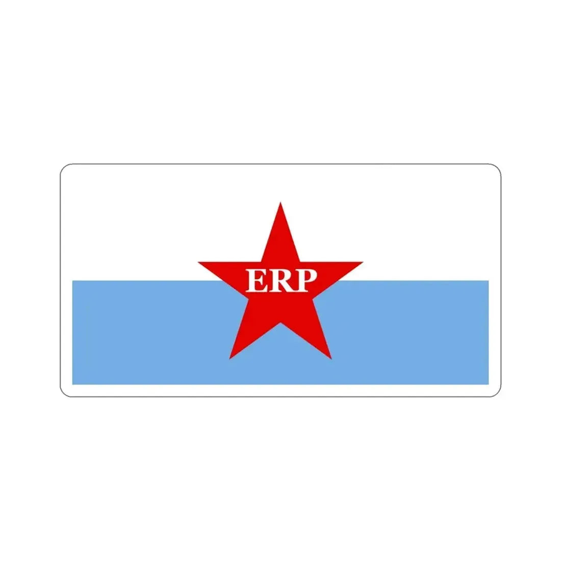 Flag of People's Revolutionary Army ERP STICKER Vinyl Die-Cut Decal 4 Inch - The Sticker Space