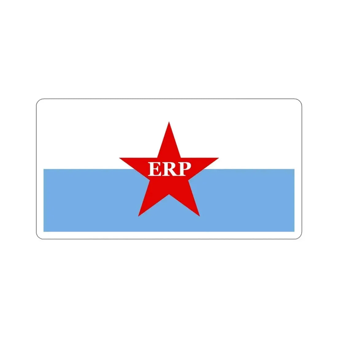 Flag of People's Revolutionary Army ERP STICKER Vinyl Die-Cut Decal 5 Inch - The Sticker Space