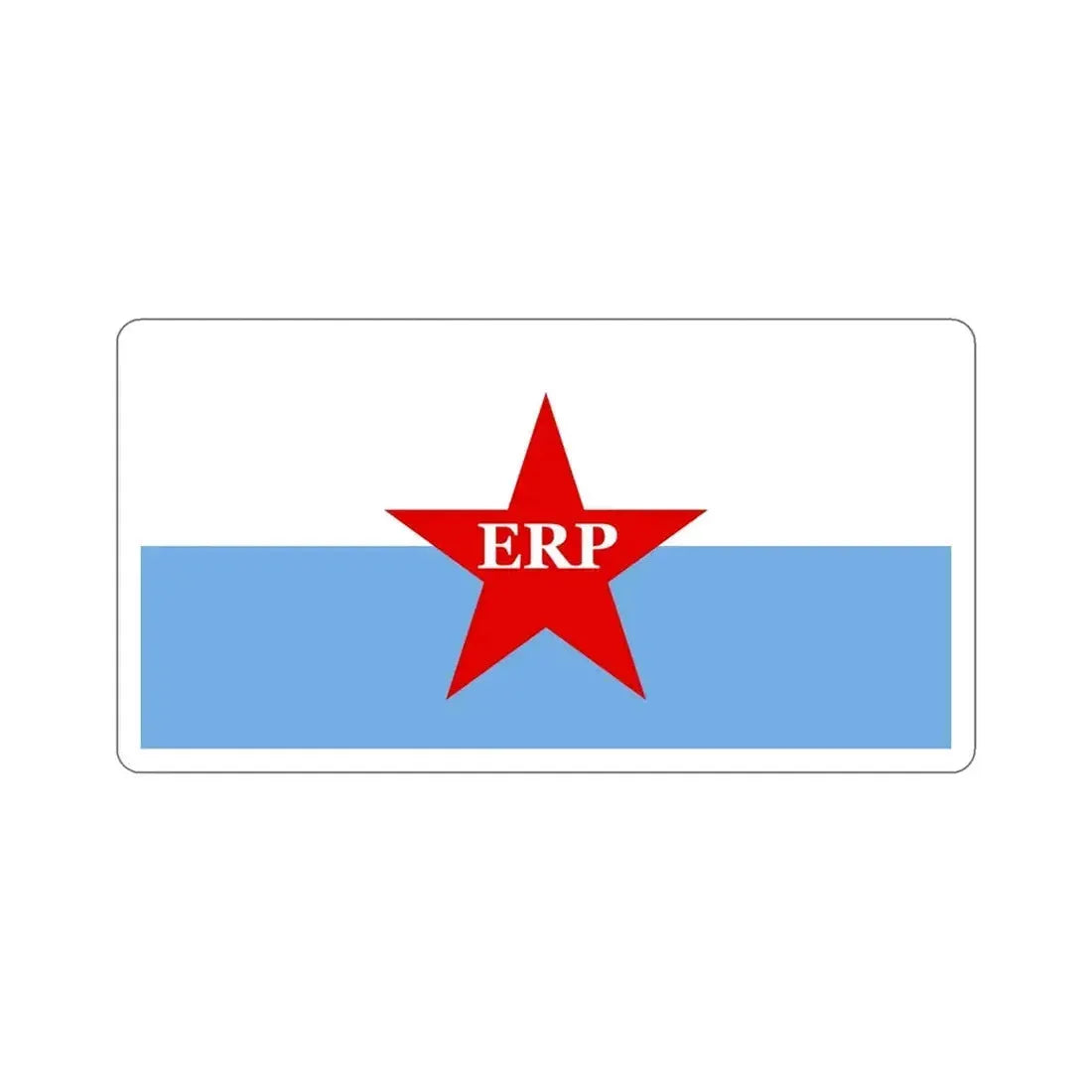 Flag of People's Revolutionary Army ERP STICKER Vinyl Die-Cut Decal 6 Inch - The Sticker Space