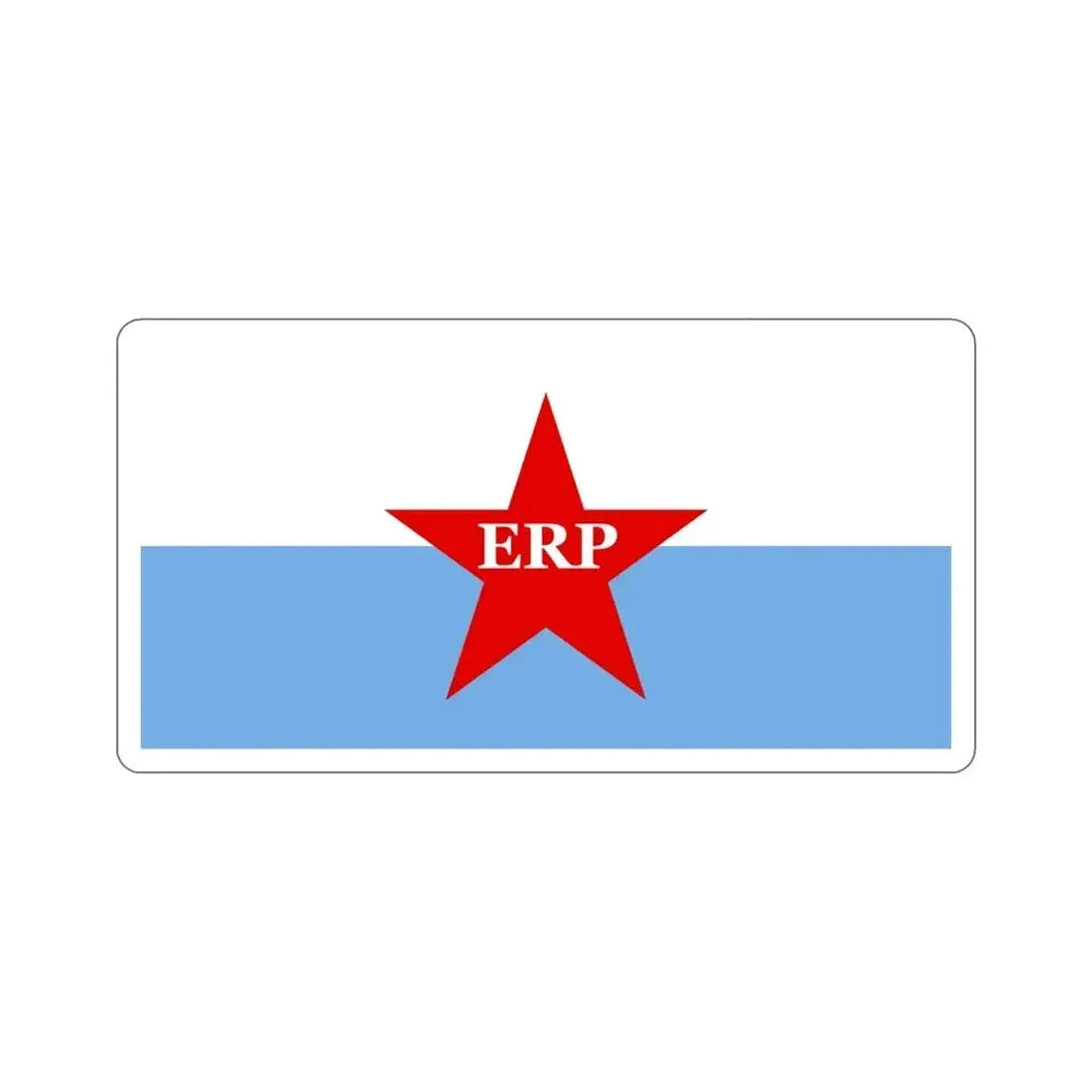 Flag of People's Revolutionary Army ERP STICKER Vinyl Die-Cut Decal - The Sticker Space