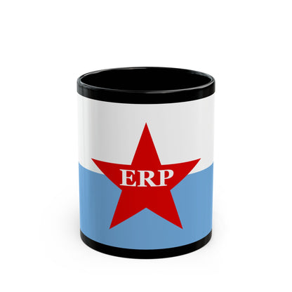 Flag of People's Revolutionary Army ERP - Black Coffee Mug-11oz-The Sticker Space