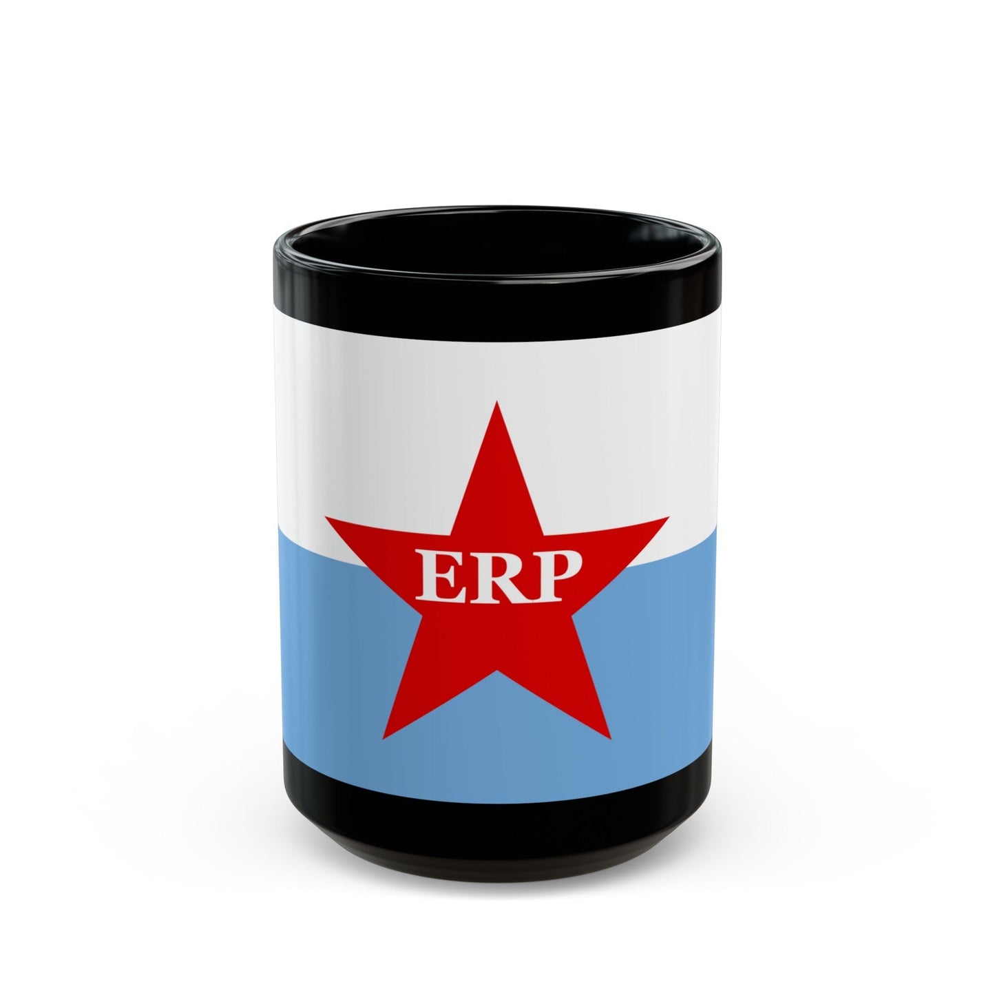 Flag of People's Revolutionary Army ERP - Black Coffee Mug-15oz-The Sticker Space