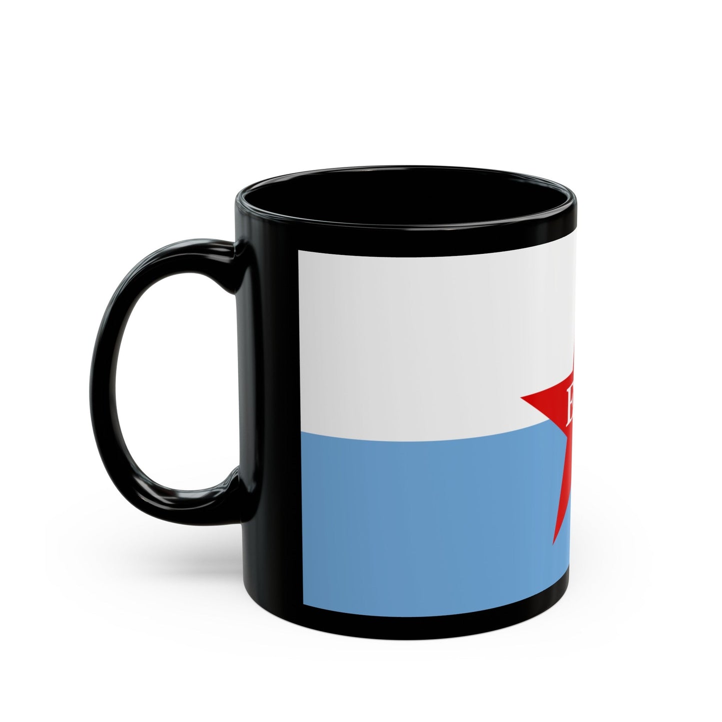 Flag of People's Revolutionary Army ERP - Black Coffee Mug-The Sticker Space