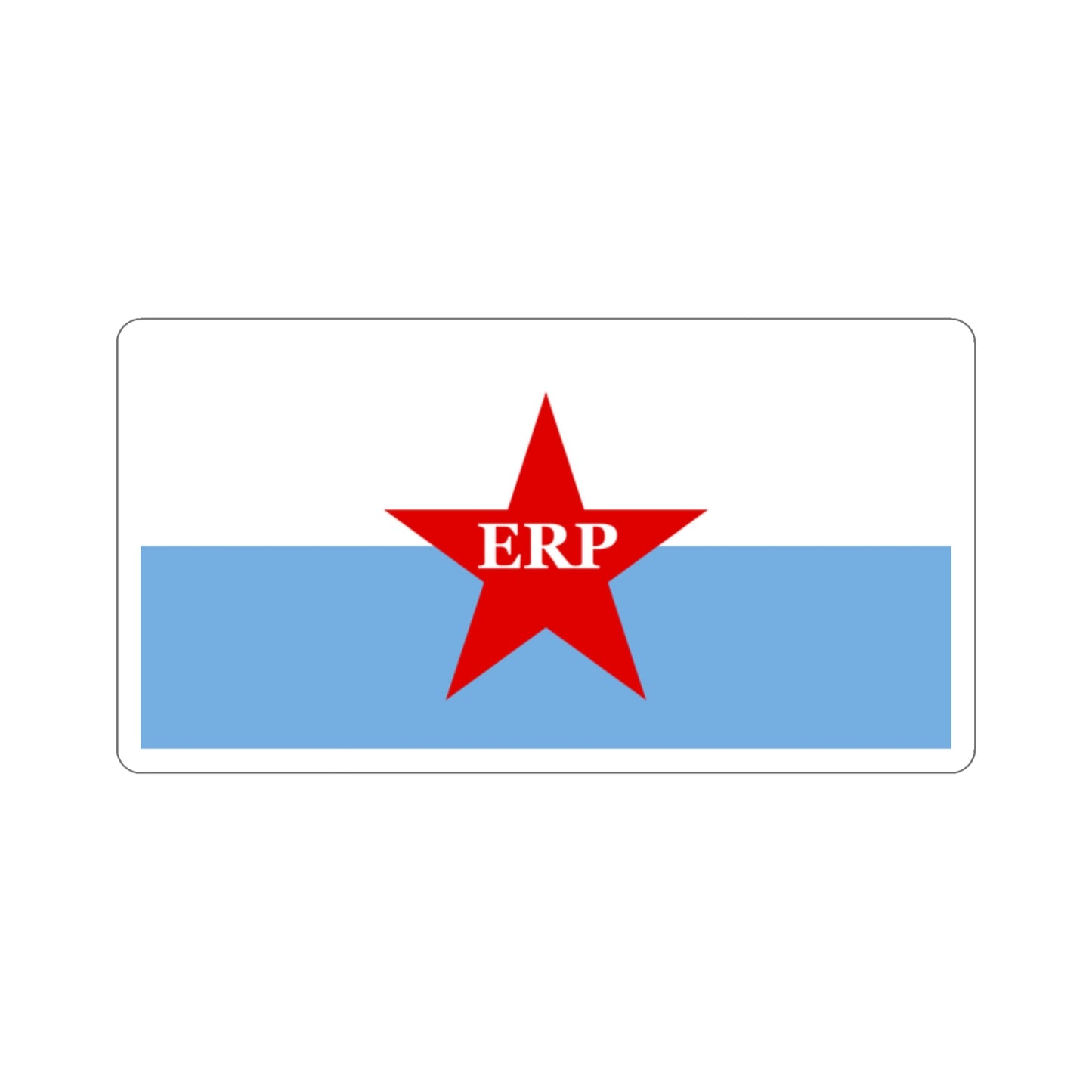 Flag of People's Revolutionary Army ERP STICKER Vinyl Die-Cut Decal-2 Inch-The Sticker Space