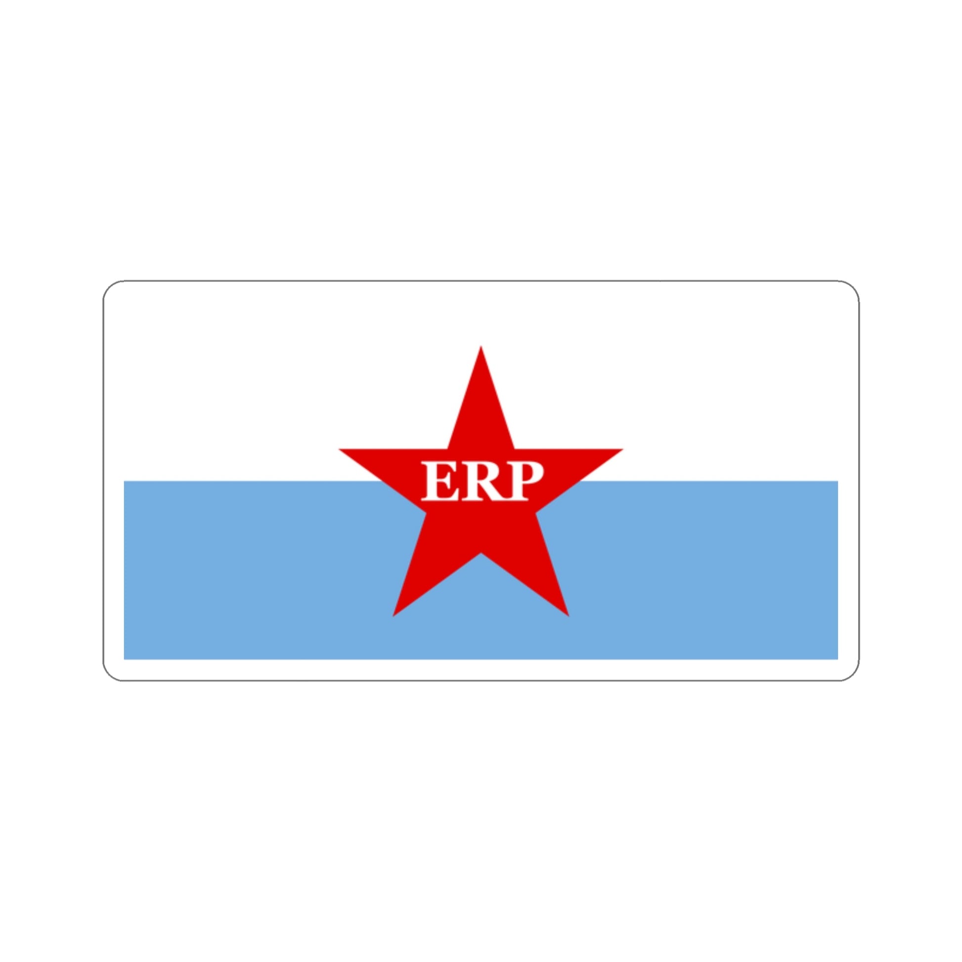 Flag of People's Revolutionary Army ERP STICKER Vinyl Die-Cut Decal-2 Inch-The Sticker Space