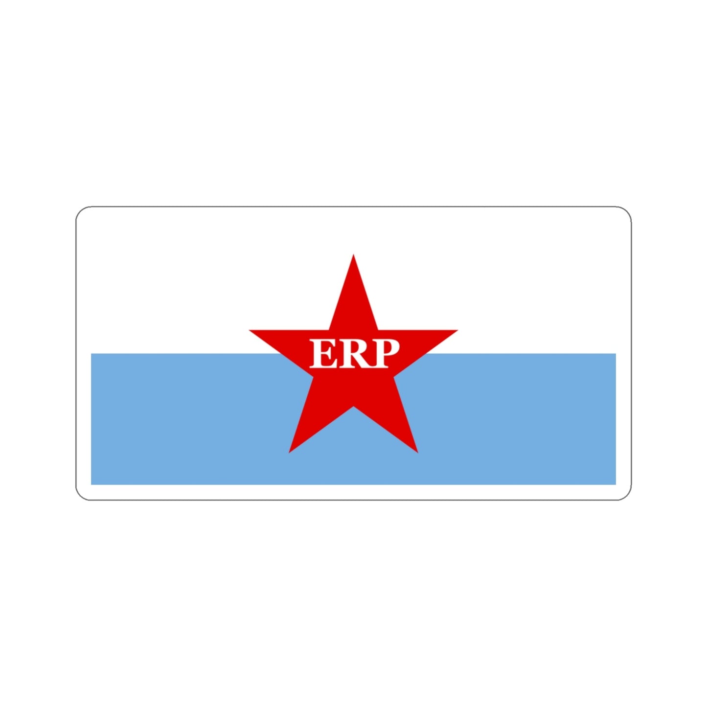 Flag of People's Revolutionary Army ERP STICKER Vinyl Die-Cut Decal-3 Inch-The Sticker Space