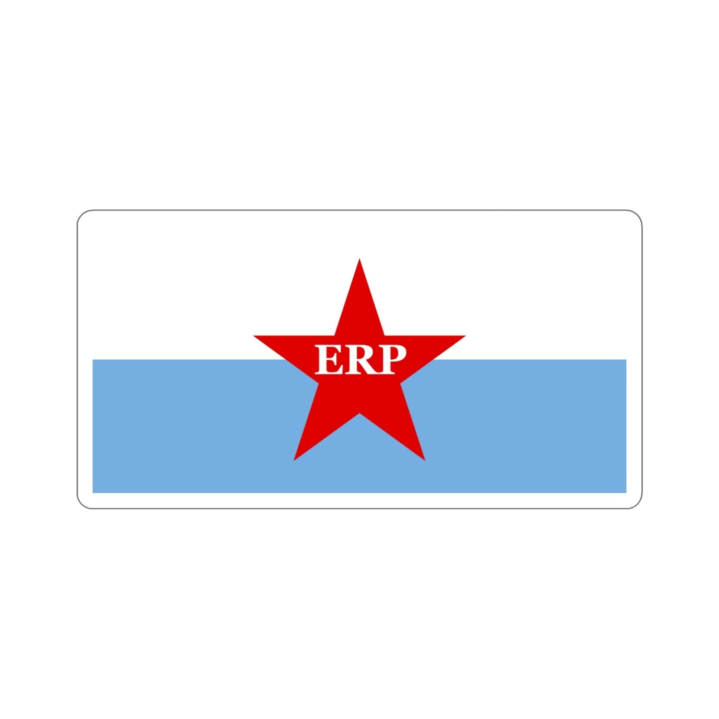 Flag of People's Revolutionary Army ERP STICKER Vinyl Die-Cut Decal-4 Inch-The Sticker Space