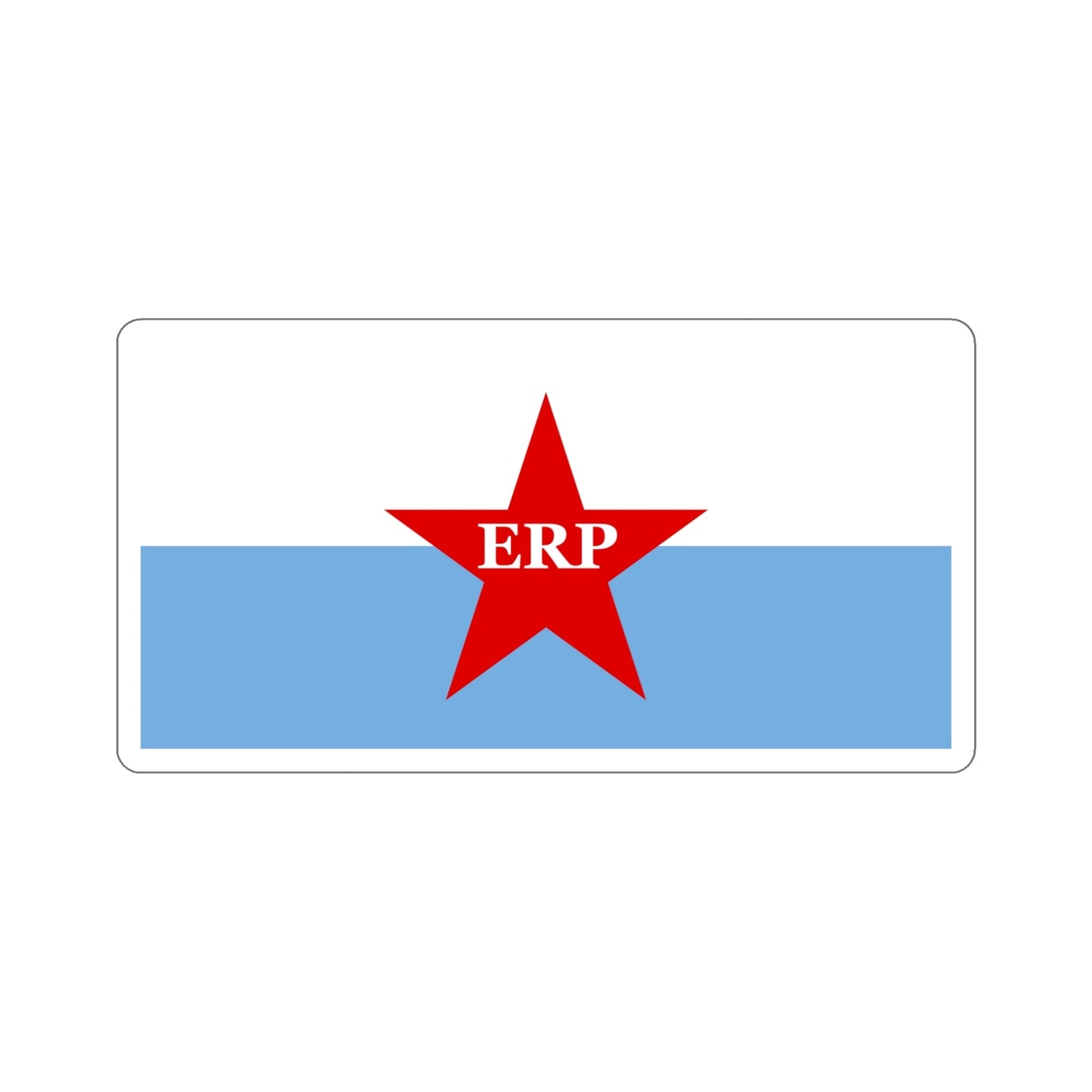 Flag of People's Revolutionary Army ERP STICKER Vinyl Die-Cut Decal-5 Inch-The Sticker Space