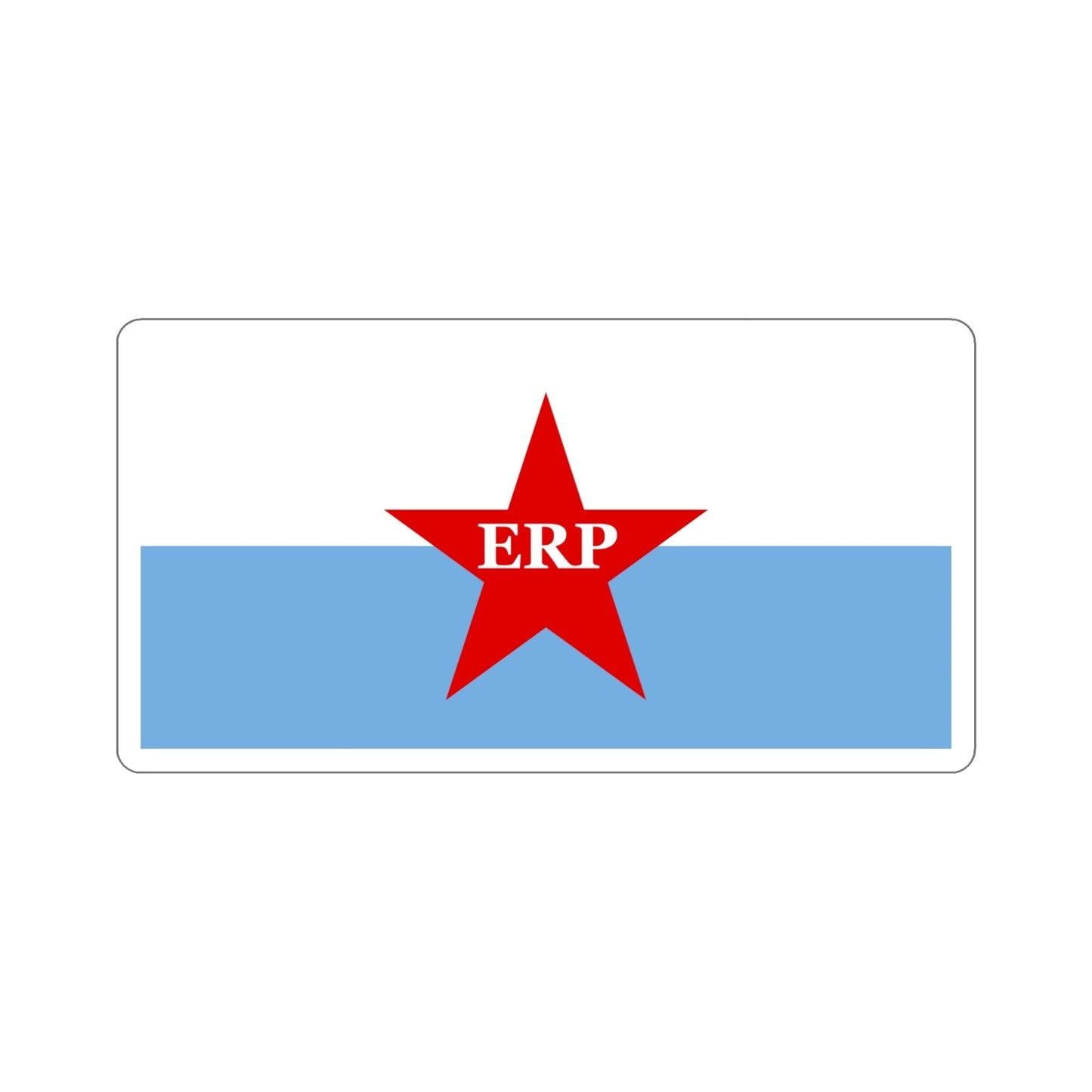 Flag of People's Revolutionary Army ERP STICKER Vinyl Die-Cut Decal-6 Inch-The Sticker Space