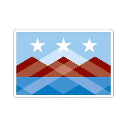 Flag of Peoria Arizona (United States) STICKER Vinyl Kiss-Cut Decal 2 Inch White - The Sticker Space