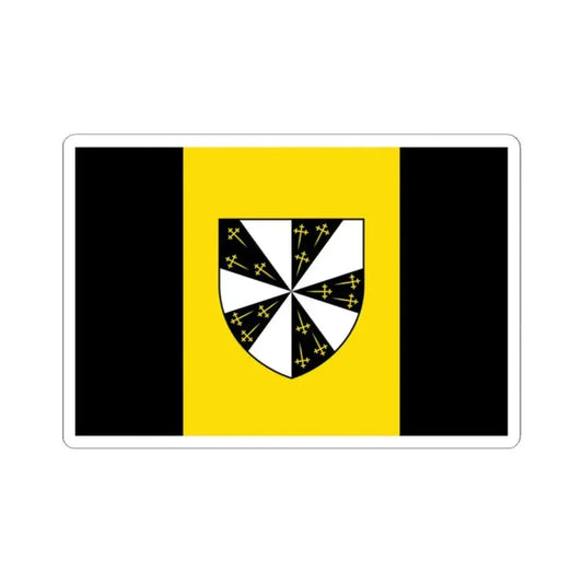 Flag of Pepingen (Belgium) STICKER Vinyl Kiss-Cut Decal 2 Inch White - The Sticker Space