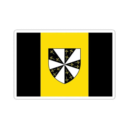 Flag of Pepingen (Belgium) STICKER Vinyl Kiss-Cut Decal 3 Inch White - The Sticker Space