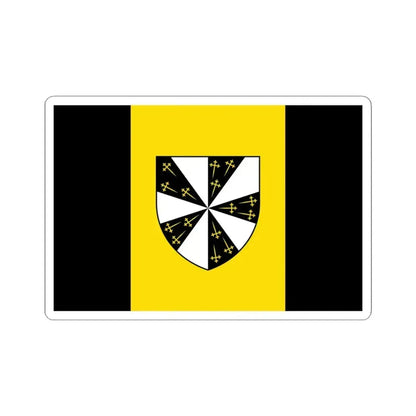 Flag of Pepingen (Belgium) STICKER Vinyl Kiss-Cut Decal 4 Inch White - The Sticker Space