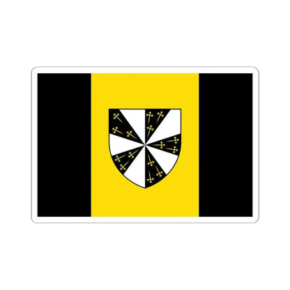 Flag of Pepingen (Belgium) STICKER Vinyl Kiss-Cut Decal 6 Inch White - The Sticker Space