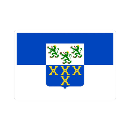 Flag of Pepinster (Belgium) (Coat of Arms) STICKER Vinyl Kiss-Cut Decal 2 Inch White - The Sticker Space