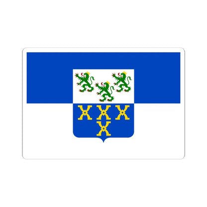 Flag of Pepinster (Belgium) (Coat of Arms) STICKER Vinyl Kiss-Cut Decal 6 Inch White - The Sticker Space