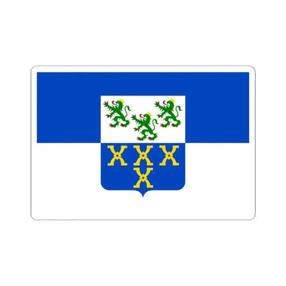Flag of Pepinster (Belgium) STICKER Vinyl Kiss-Cut Decal 2 Inch White - The Sticker Space