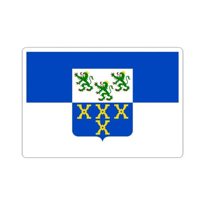 Flag of Pepinster (Belgium) STICKER Vinyl Kiss-Cut Decal 3 Inch White - The Sticker Space