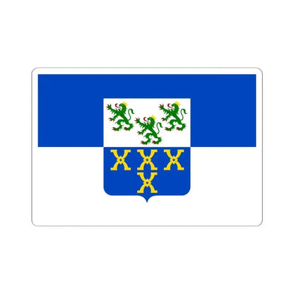 Flag of Pepinster (Belgium) STICKER Vinyl Kiss-Cut Decal 6 Inch White - The Sticker Space